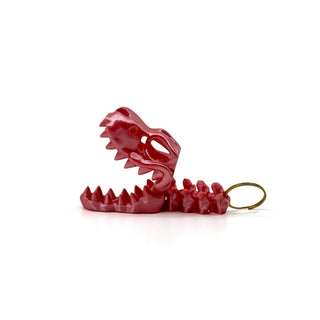 Silk Pink T-Rex Fidget Keyring
