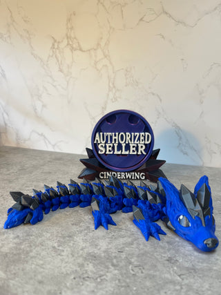 Baby Wolf Crystal Dragon Blue 30cm/12 inch Lainleys 3d printing