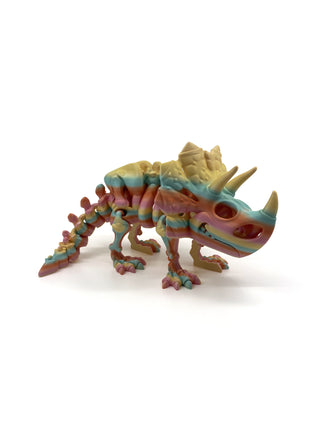 Triceratops Pastel Rainbow