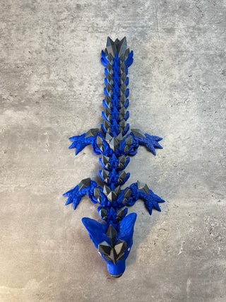 Baby Wolf Crystal Dragon Blue 30cm/12 inch Lainleys 3d printing