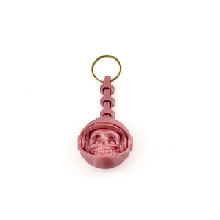 Silk Pink Astronaut Head Fidget Keyring