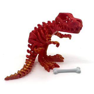 Large Red/gold T-rex Set Trex