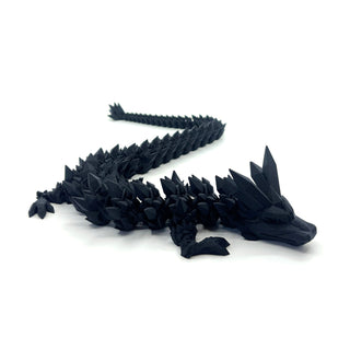 Matte Black Crystal Dragon