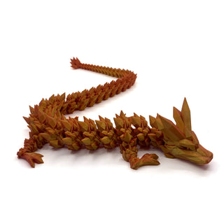 Bicolour Red & Gold Crystal Dragon