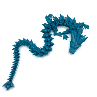 Silk Light Blue Crystal Dragon