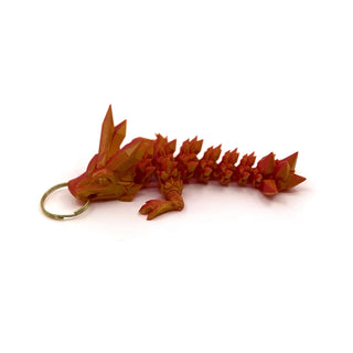 Bicolour Red & Gold Tadling keyring