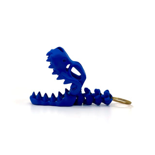 Matt Blue T-Rex Fidget Keyring