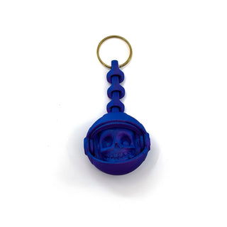 Bicolour Purple Blue Astronaut Head Fidget Keyring