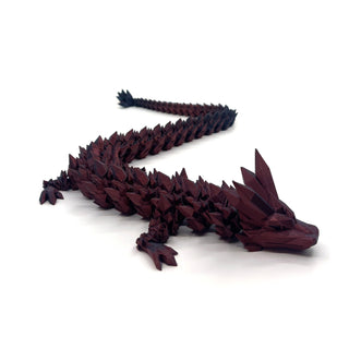 Bicolour Red & Black Crystal Dragon