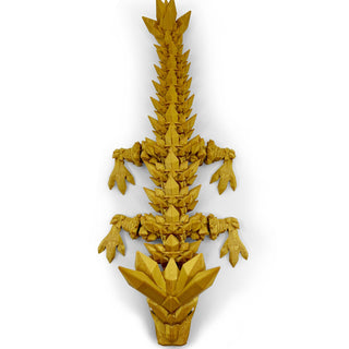 Silk Gold Baby Crystal Dragon