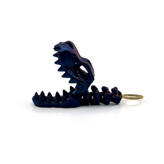 Bicolour Red and black T-Rex Fidget Keyring