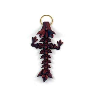 Bicolour Red Black Tadling keyring