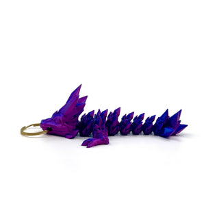 Bicolour Blue & Purple Tadling keyring