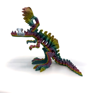 Large Rainbow  T-rex Set Trex