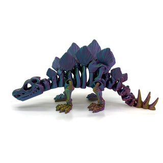 Stegosaurus Blue Green Purple