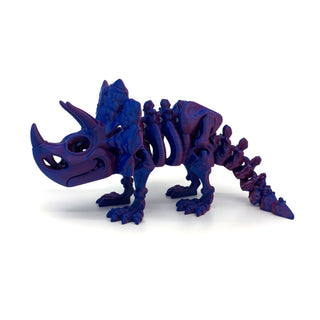 Triceratops Red Blue